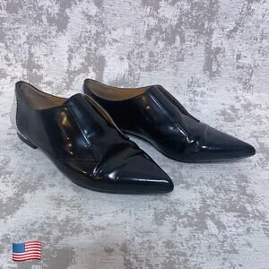 3.1 Phillip Lim Nancy Oxford Flats in Black Patent